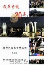 楚雄州文史资料选辑 第15辑 改革开放二十年 1998 PDF电子版封面 中国人民政治协商会议云南省楚雄彝族自治州委员会教科文卫体文史