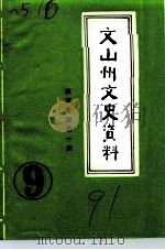 文山州文史资料 第9辑 1991 PDF电子版封面 中国人民政治协商会议云南省文山壮族苗族自治州委员会文史资料研