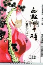 玉环文史资料 第11辑 血凝的丰碑 潘心元烈士生平 1996 PDF电子版封面 玉环县政协文史资料委员会编