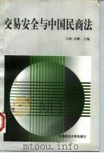 交易安全与中国民商法 1997 PDF电子版封面 7562015368 江帆,孙鹏主编