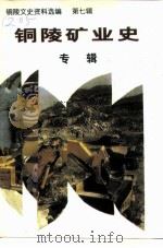 铜陵文史资料选编 第7辑 铜陵矿业史专辑 1997 PDF电子版封面 政协铜陵县八届委员会办公室文史委