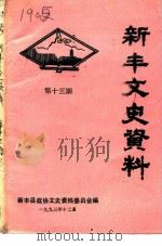 新丰文史资料 第13辑 1993 PDF电子版封面 新丰县政协文史资料委员会
