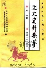 甘肃文史资料选辑 第41辑 市州县文史资料集萃 第一分辑 政治军事编 1996 PDF电子版封面 7226016109 中国人民政治协商会议甘肃省委员会文史资料研究委员会编