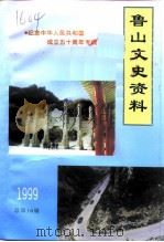鲁山文史资料  总第16辑（1999 PDF版）
