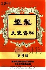 昆明市盘龙区文史资料选辑 第9辑 1994 PDF电子版封面 中国人民政治协商会议云南省昆明市盘龙区委员会文史资料委员会编