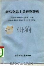 新马克思主义研究辞典（1989 PDF版）