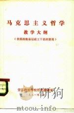 马克思主义哲学教学大纲 供第4期基层政工干部班使用 PDF电子版封面 空军政治学校哲学教研室