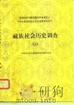 藏族社会历史调查 2 1988 PDF电子版封面 7223000821 西藏社会历史调查资料丛刊编辑组