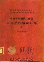 中央访问团第二分团云南民族情况汇集 下 1986 PDF电子版封面 11184·46 国家民委《民族问题五种丛书》云南省编辑组编