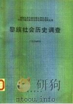 黎族社会历史调查（1986 PDF版）