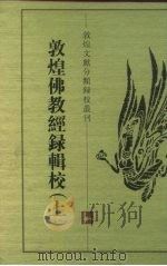 敦煌佛教经录辑校 上 1997 PDF电子版封面 7805198977 方广锠辑校