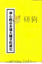 佛心经品亦通大随求陀罗尼（ PDF版）