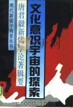 文化意识宇宙的探索  唐君毅新儒学论著辑要（1992 PDF版）