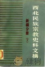 西北民族宗教史料文摘  新疆分册  下（1985 PDF版）