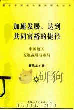 加速发展、达到共同富裕的捷径 中国地区发展战略与布局 1994 PDF电子版封面 7208019061 夏禹龙著