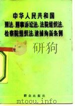 中华人民共和国刑法、刑事诉讼法、法院组织法、检察院组织法、逮捕拘留条例（1979 PDF版）