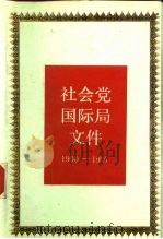 社会党国际局文件  1900-1907（1990 PDF版）
