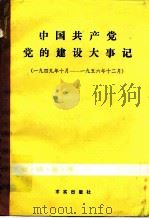 中国共产党党的建设大事记  1949年10月-  1956年12月（1983 PDF版）
