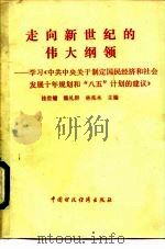 走向新世纪的伟大纲领-学习《中共中央关于制定国民经济和社会发展十年规划和“八五”计划的建议》   1991  PDF电子版封面  7500513474  桂世镛，魏礼群等 