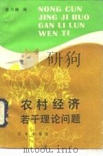 农村经济若干理论问题（1985 PDF版）