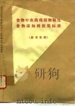 食物中农药残留物限度  食物添加剂使用标准  参考资料（ PDF版）