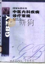 中医内科疾病诊疗常规  国家标准应用   1999  PDF电子版封面  7535725155  朱文锋主编 