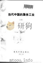 当代中国的集体工业 下 1991 PDF电子版封面 7800920240 季龙主编