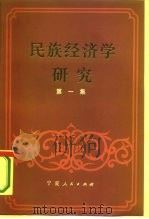 民族经济学研究  关于民族经济学学科研究专辑  第一集（1983年12月第1版 PDF版）
