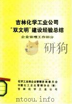 吉林化学工业公司“双文明”建设经验总结  企业管理工作部分（ PDF版）