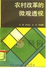 农村改革的微观透视（1991 PDF版）