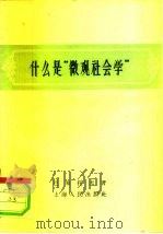 什么是“微观社会学”（1958 PDF版）