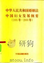 中华人民共和国婚姻法  中国妇女发展纲要  1995-2000（1995 PDF版）