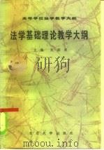 法学基础理论教学大纲（1985 PDF版）