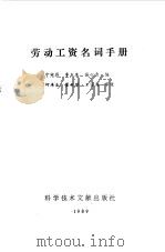 劳动工资名词手册（1989 PDF版）