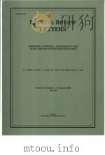 PHYSICAL REVIEW LETTERS PDF电子版封面