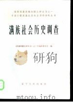 满族社会历史调查 1985 PDF电子版封面 11090·163 《民族问题五种丛书》辽宁省编辑委员会编