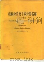 疾病分类及手术分类名称  英汉对照（1980 PDF版）