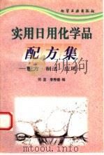 实用日用化学品配方集  配方·制法·应用（1998 PDF版）