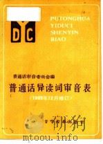 普通话异读审音表（1986 PDF版）