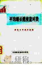 平均增长速度查对表（1974 PDF版）
