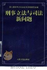 刑事立法与司法新问题  全国法院系统第七届学术讨论会优秀论文选（1995 PDF版）