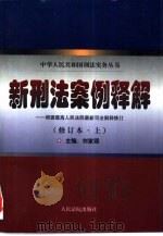 新刑法案例释解  根据最高人民法院最新司法解释修订（1999 PDF版）
