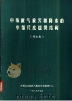 中纬度气旋云和降水的中微尺度组织结构 1985 PDF电子版封面