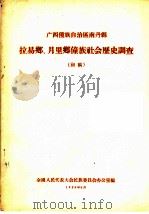 广西僮族自治区南丹县  拉易乡、月里乡僮族社会历史调查（1958 PDF版）