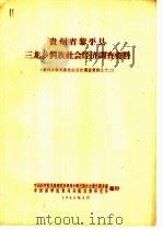 贵州省黎平县三龙乡侗族社会经济调查资料（1963 PDF版）