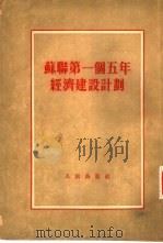 苏联第一个五年经济建设计划（1953 PDF版）