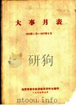 大事月表  1912年1月-1937年6月（1963 PDF版）