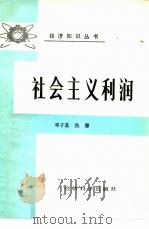 社会主义利润 1987 PDF电子版封面 7505800353 邓子基,张馨著