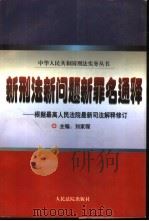新刑法新问题新罪名通释（1998 PDF版）
