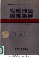 附属刑法规范集解（1992 PDF版）